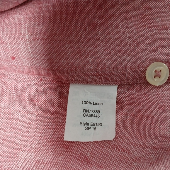 J.Crew 100%Linen Slim Fit Longsleeve Buttondown Shirt. Size M - Picture 6 of 7